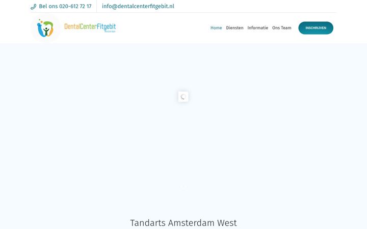 Screenshot of dentalcenterfitgebit.nl