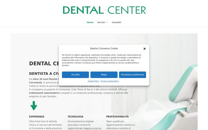 Screenshot of dentalcentersrlscive.it