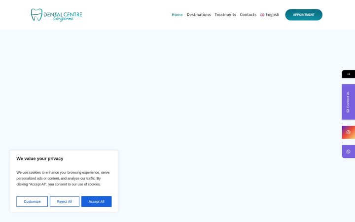 Screenshot of dentalcentresarigerme.com