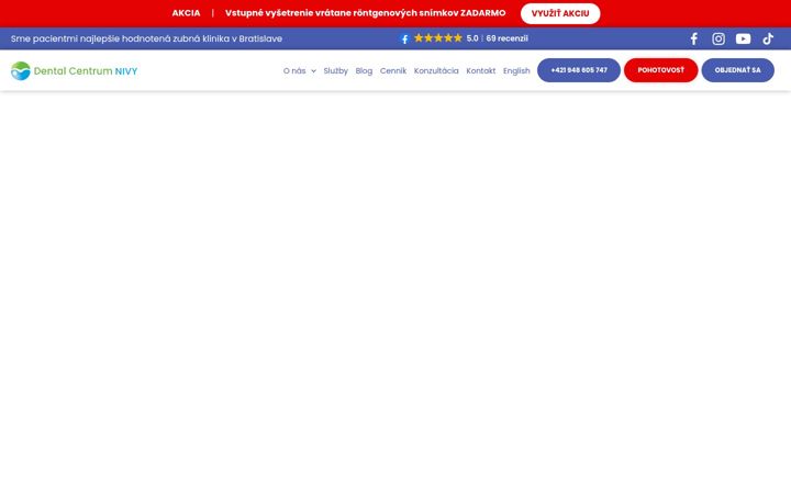 Ekrano kopija dentalcentrumnivy.eu