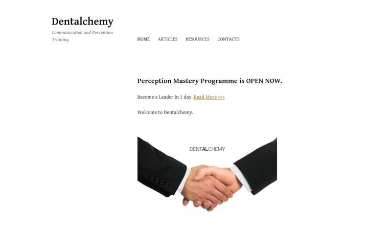 Screenshot of dentalchemy.com