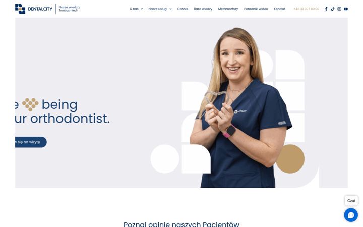 Ekraanipilt saidist dentalcity.com.pl