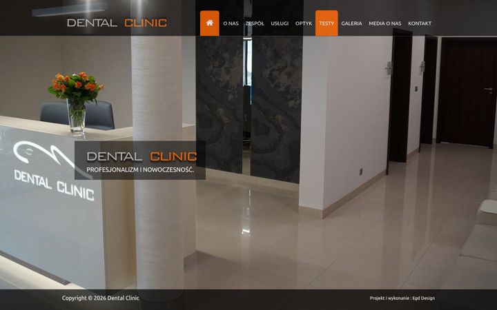 Ekraanipilt saidist dentalclinic.kalisz.pl