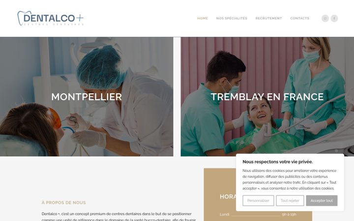 Screenshot of dentalcoplus.fr