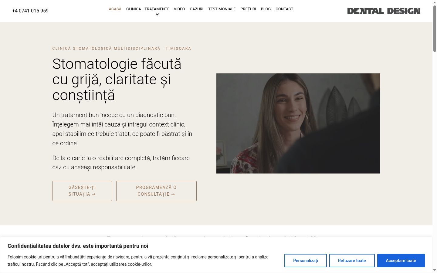 Snímka obrazovky banera súhlasu zobrazeného pred akoukoľvek interakciou