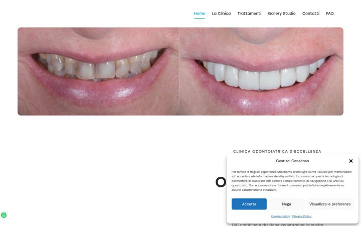 Screenshot of dentaldesignozzano.it