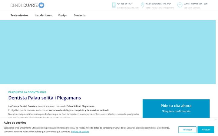 Screenshot of dentalduarte.com