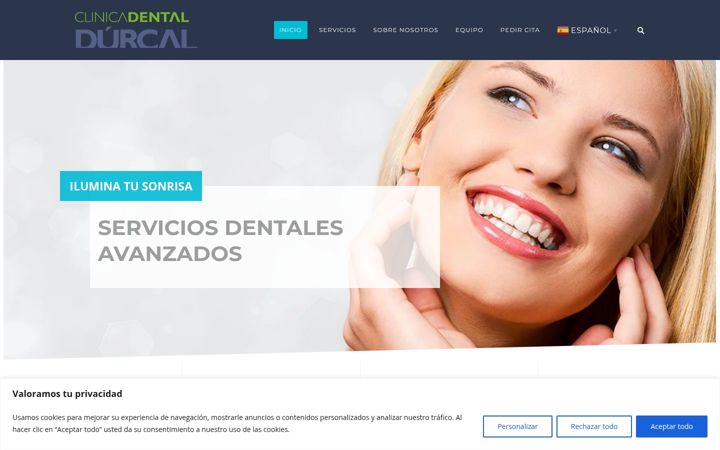 Zrzut ekranu dentaldurcal.es