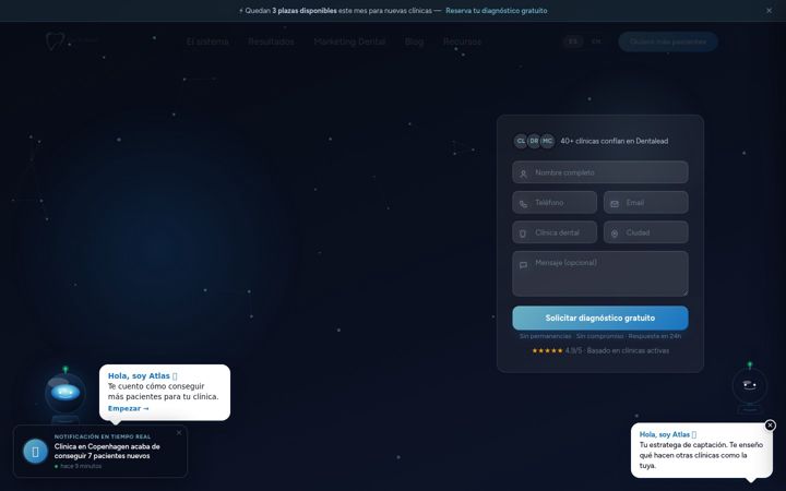 Screenshot ta' dentalead.io