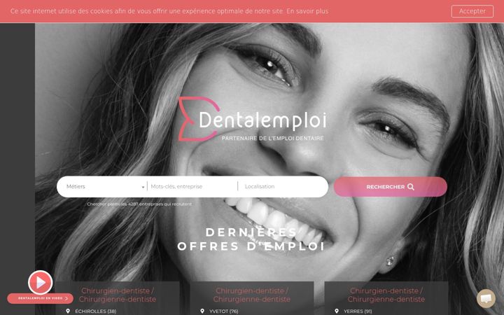 Screenshot of dentalemploi.com