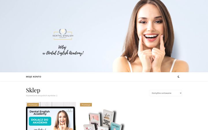 Ekraanipilt saidist dentalenglish.pl