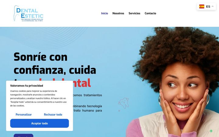Zrzut ekranu dentalesteticfigueres.es
