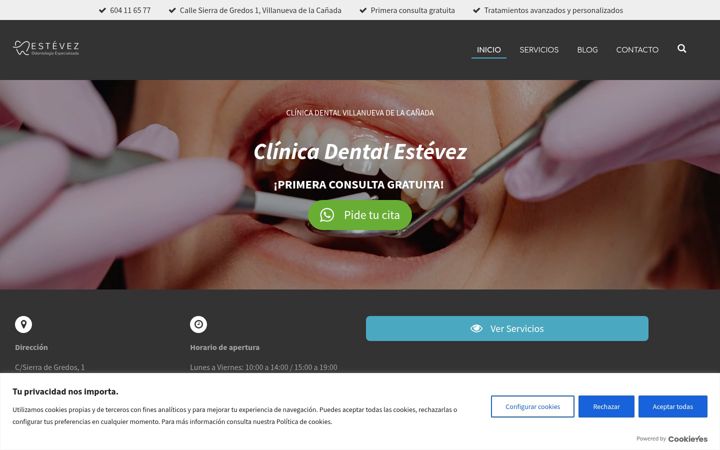 Screenshot of dentalestevez.com
