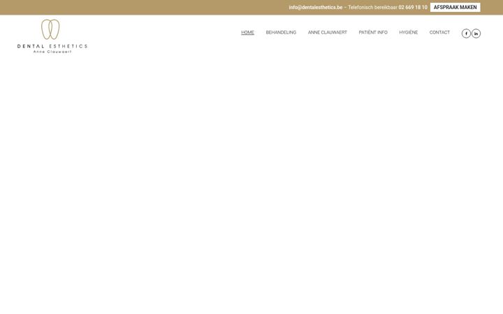 Screenshot of dentalesthetics.be