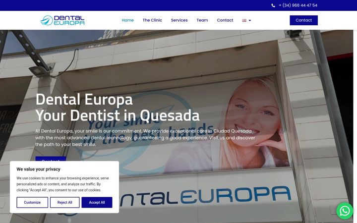 Zrzut ekranu dentaleuropa.es