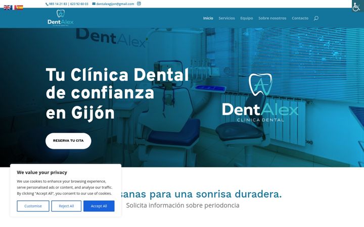 Zrzut ekranu dentalexclinicadental.es