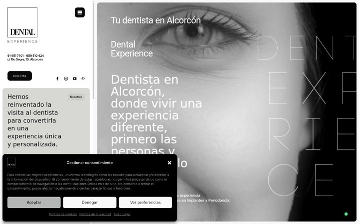 Zrzut ekranu dentalexperience.es