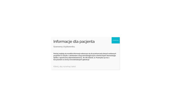 Ekraanipilt saidist dentalexpert-gdansk.pl