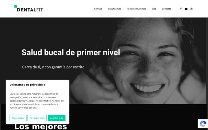 Zrzut ekranu dentalfit.es