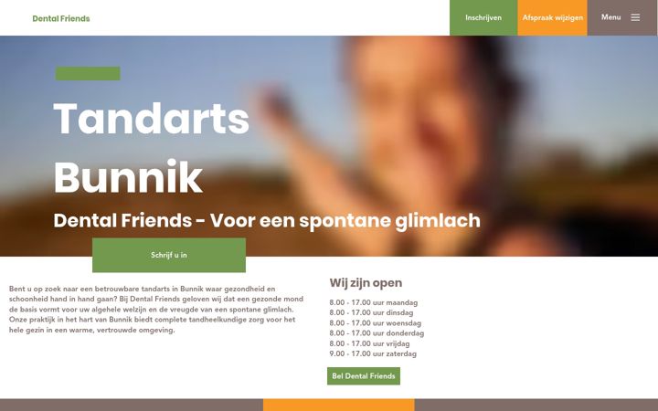 Screenshot ta' dentalfriends.nl