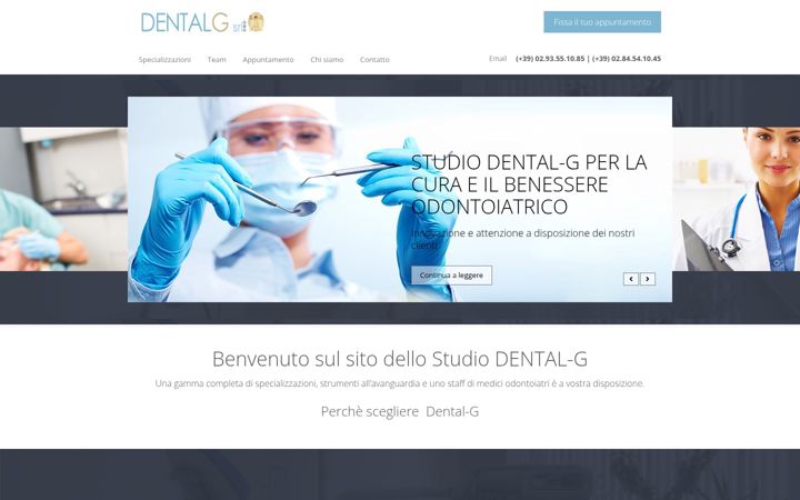 Screenshot of dentalg-studio.com