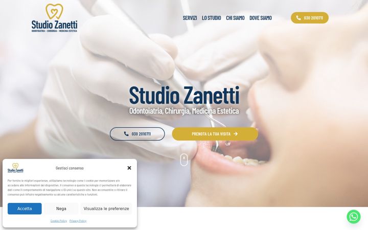 Screenshot of dentalgosrl.com