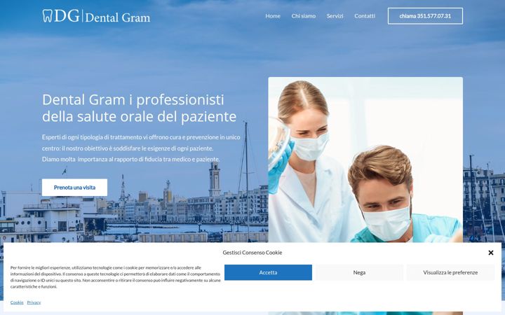 Screenshot von dentalgram.it