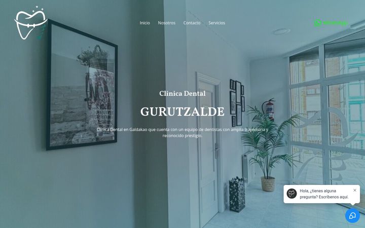 Snimka zaslona za dentalgurutzalde.es