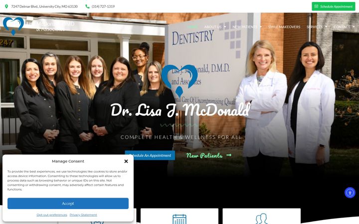 Zrzut ekranu dentalhealthandwellness.net
