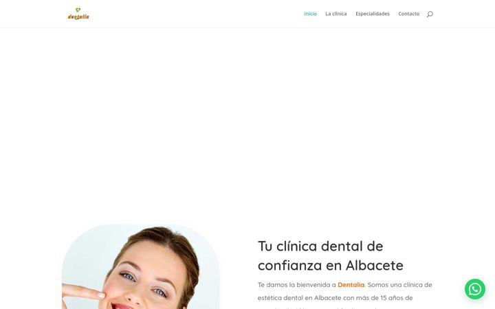 Screenshot of dentaliaalbacete.com