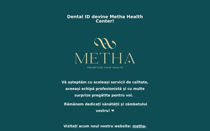 Screenshot stránky dentalid.ro
