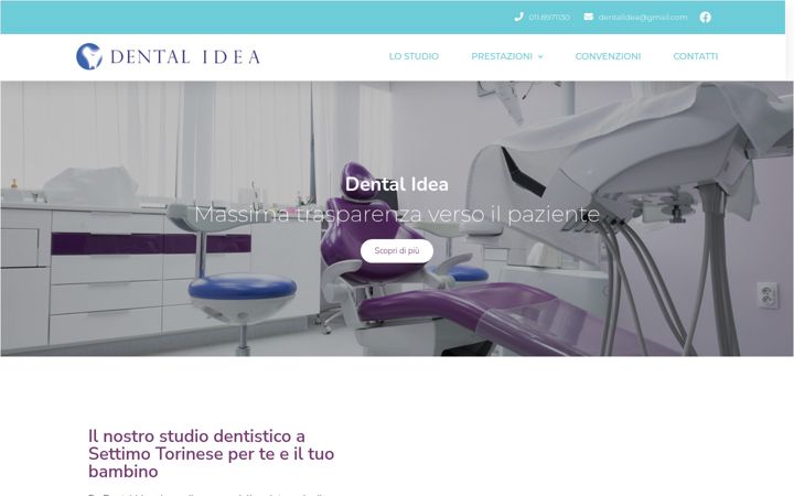 Screenshot of dentalideasettimo.it