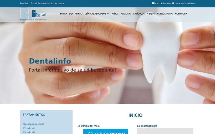 Captura de pantalla de dentalinfo.info