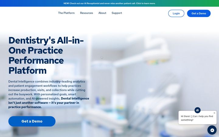 Screenshot of dentalintel.com