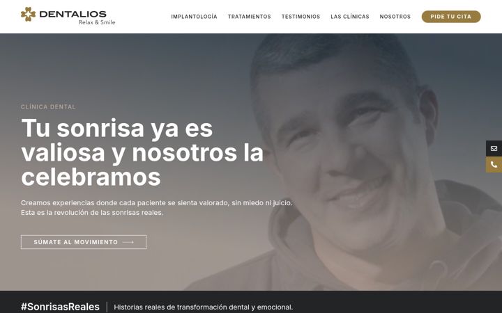 Zrzut ekranu dentalios.es