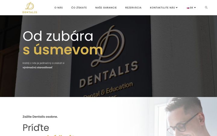 Screenshot of dentalis.sk