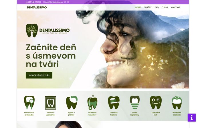 Screenshot of dentalissimo.sk