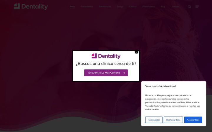 Skjermbilde av dentality.es