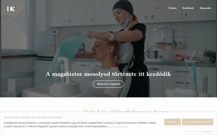 Screenshot von dentalkata.hu