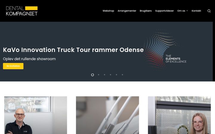 Screenshot of dentalkompagniet.dk