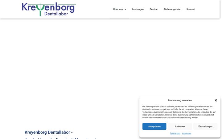 Screenshot of dentallabor-kreyenborg.de