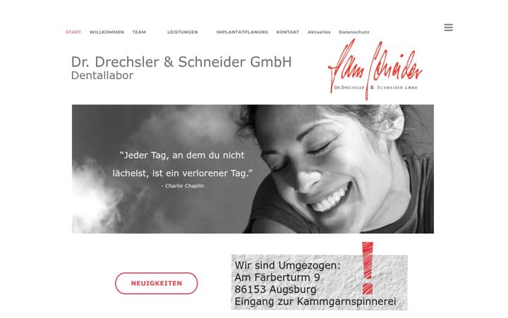 Screenshot of dentallaborschneider.de