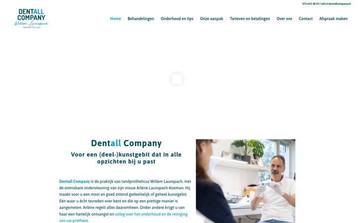 Screenshot of dentallcompany.nl
