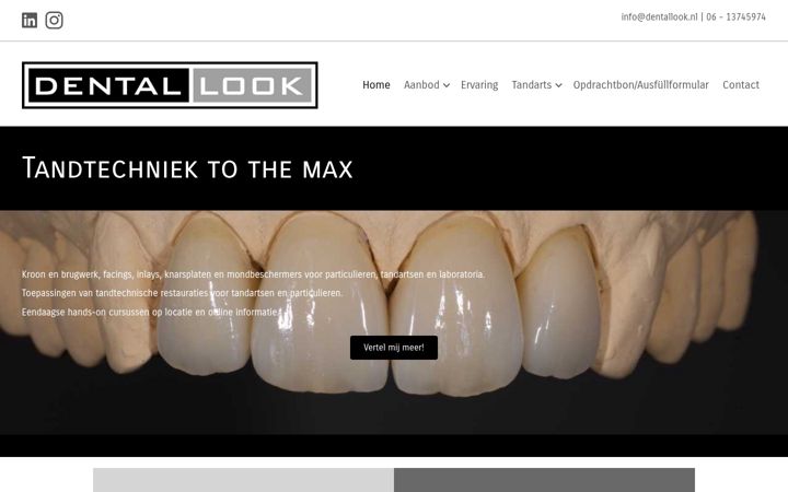 Screenshot ta' dentallook.nl