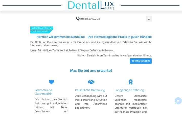 Screenshot of dentallux.de