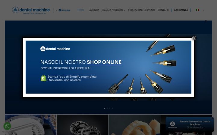 Screenshot ta' dentalmachine.it
