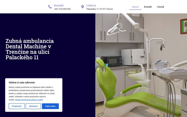 Screenshot of dentalmachine.sk
