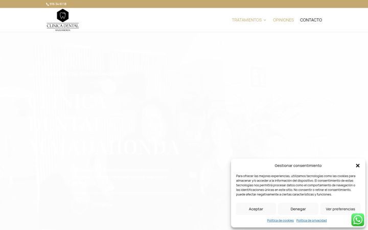 Screenshot of dentalmajadahonda.com