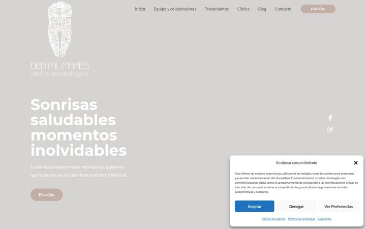 Screenshot of dentalmares.com