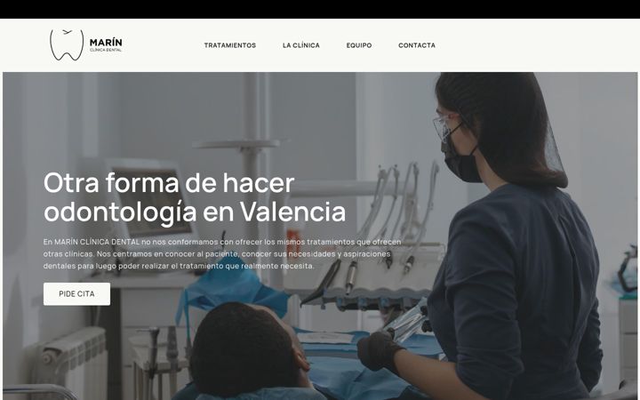 Screenshot of dentalmarin.com